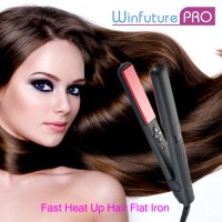 Professional ceramic heater plate mini portable hair straightener